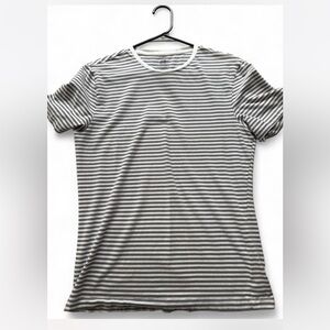 H&M Striped Navy and White Men's Shirt Size M